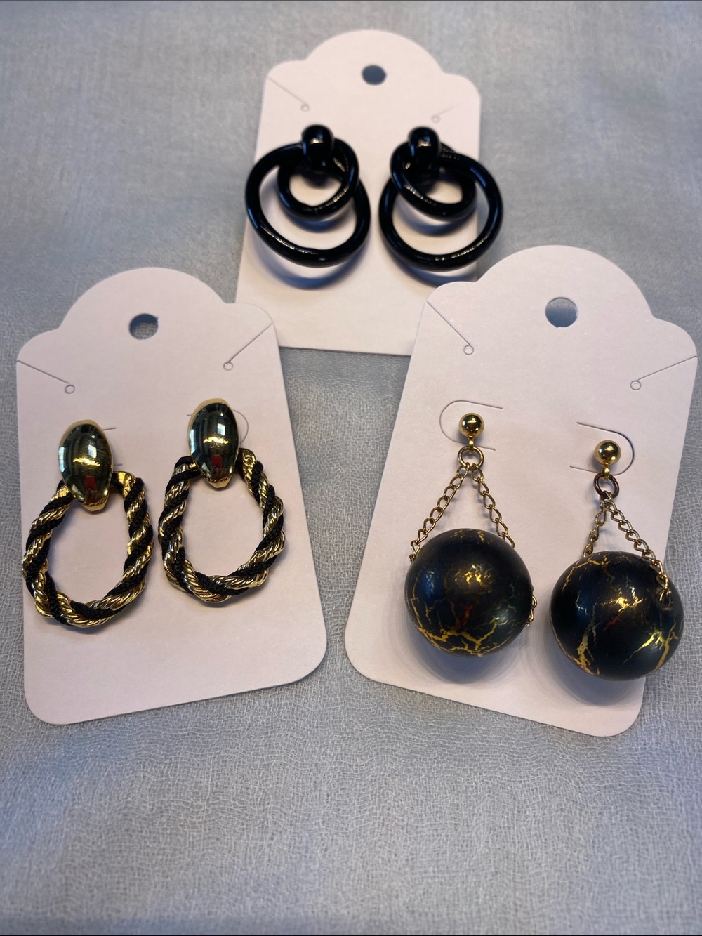 Black and Gold!  Earrings to match your style